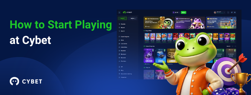 How to start playing at CYBET crypto casino