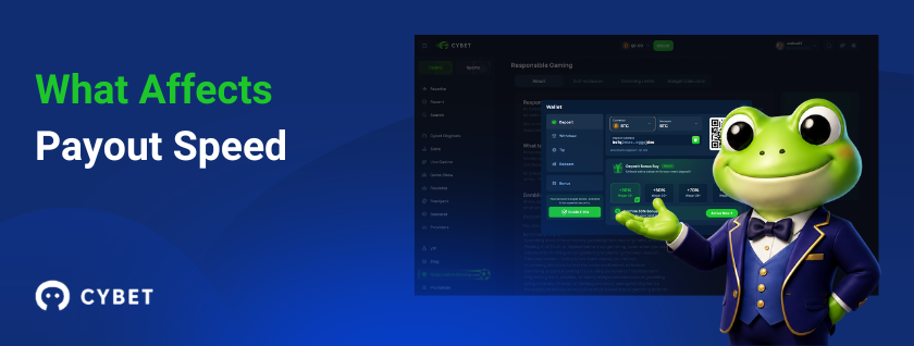 What affects payout speed at CYBET crypto casino