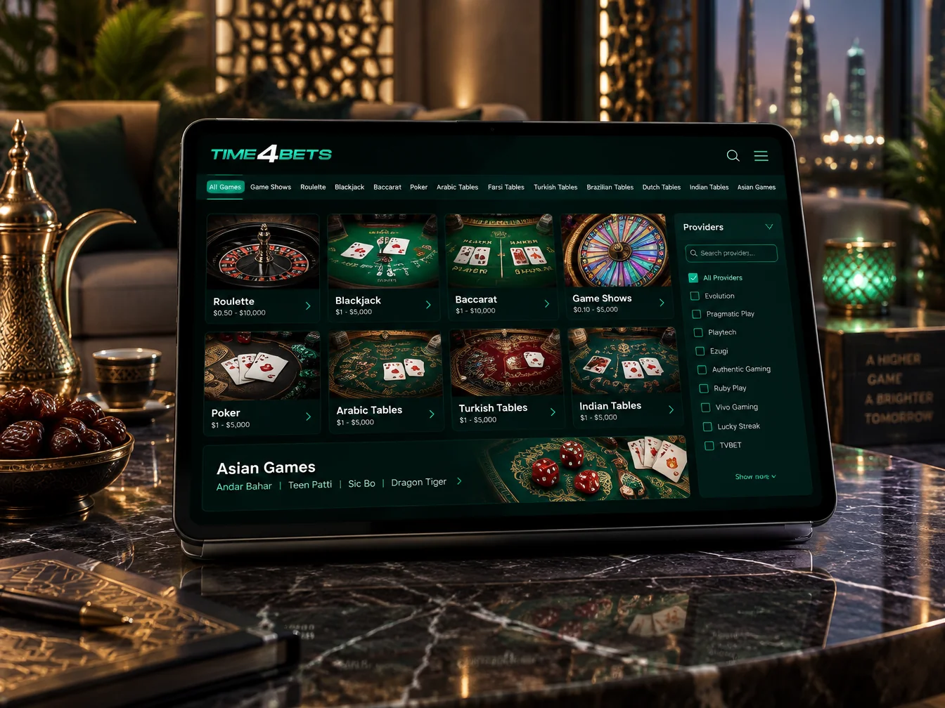 Table Categories in the Lobby