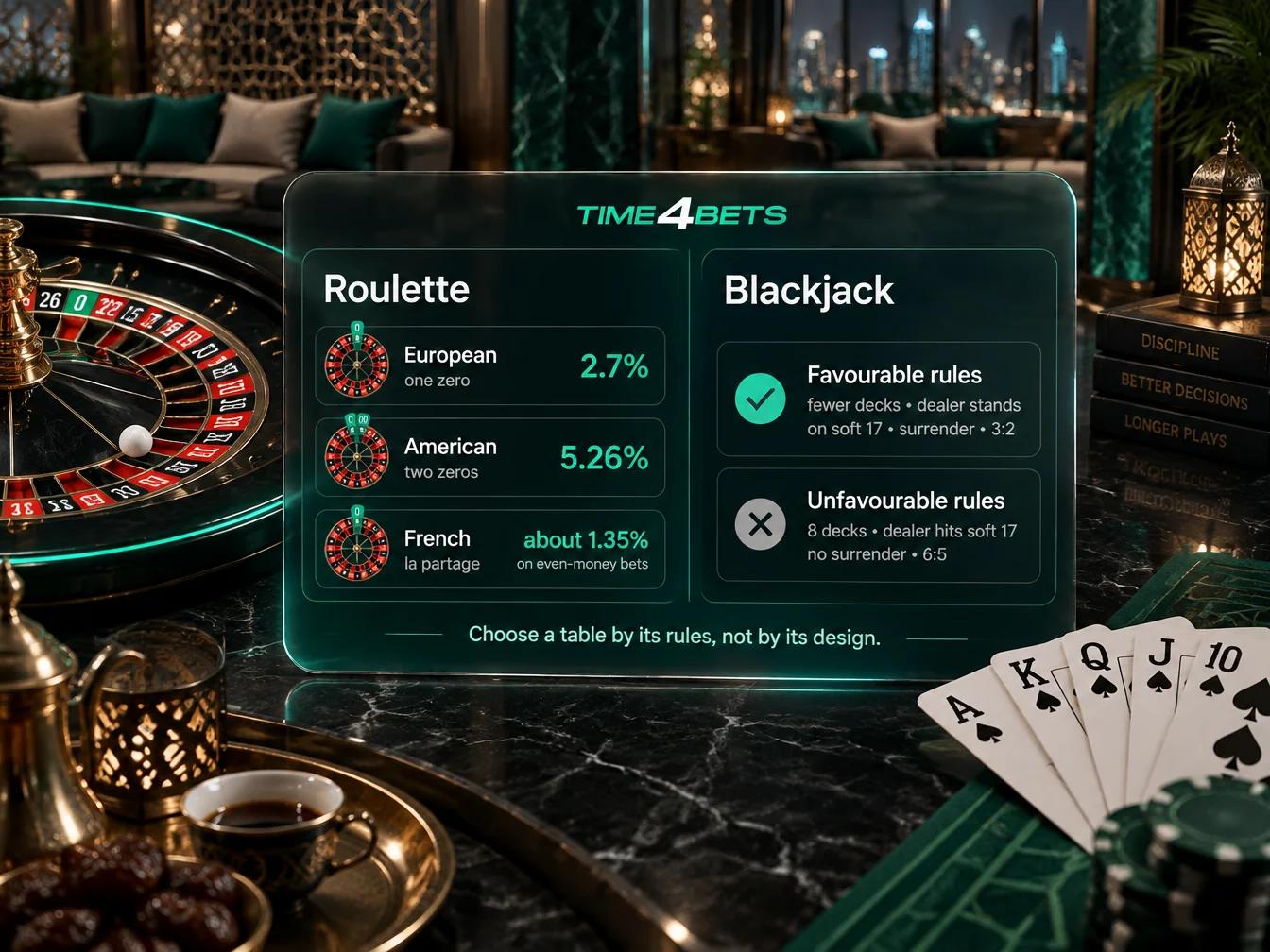 Roulette and Blackjack Variants