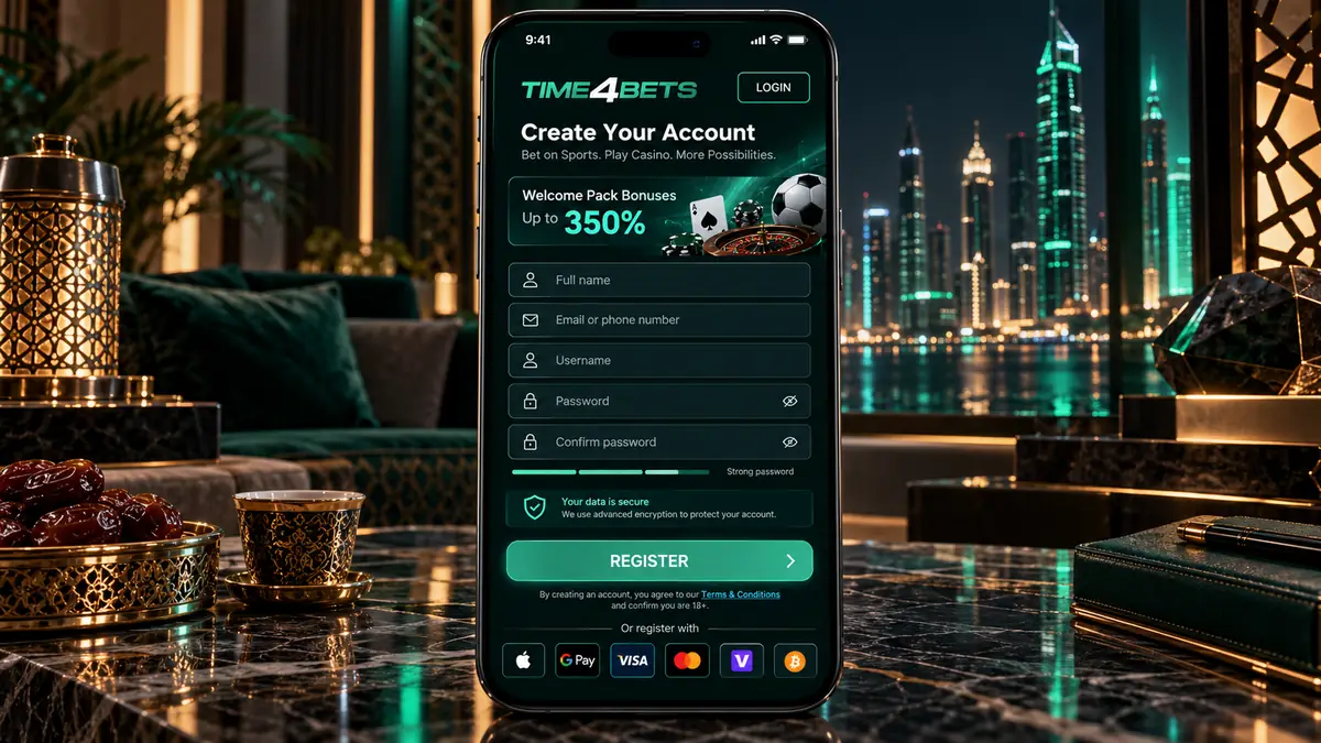 Time4Bets Login and Register Step by Step