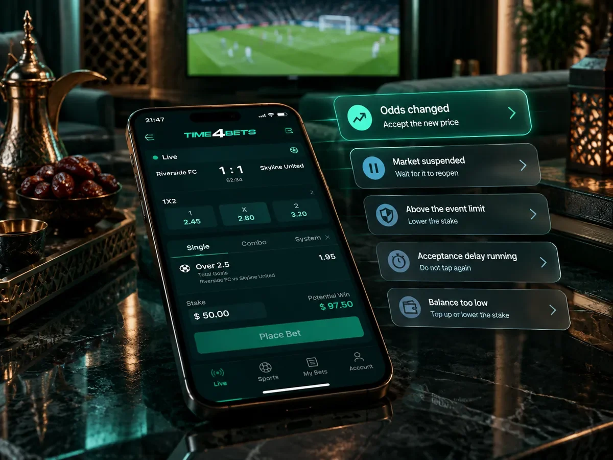 Live Betting Errors and Rejections