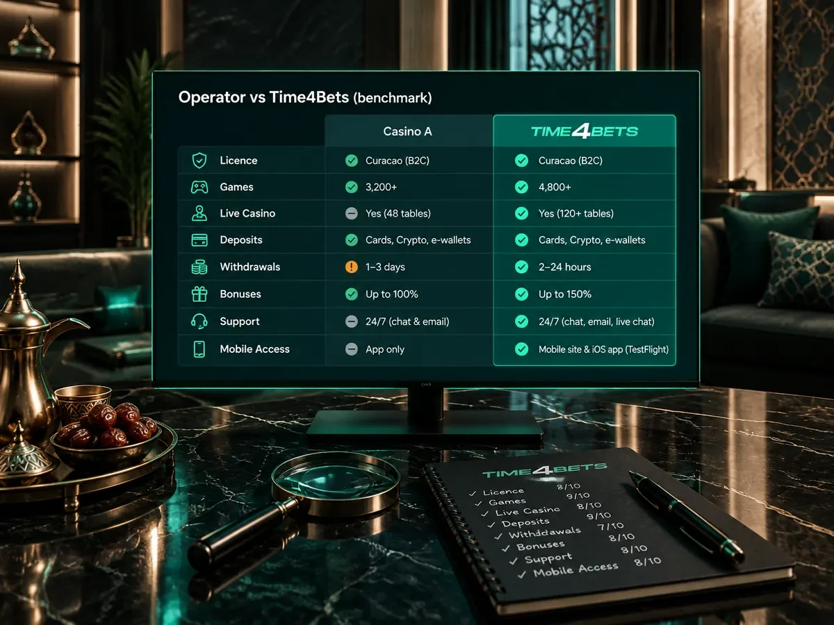 Reading a Casino Comparison Table
