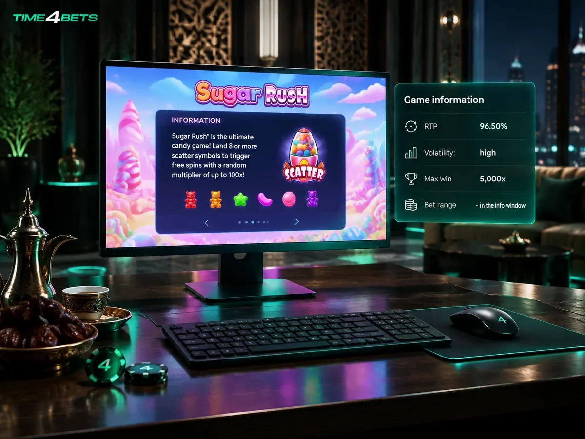Sugar Rush RTP, Volatility and Bet Range