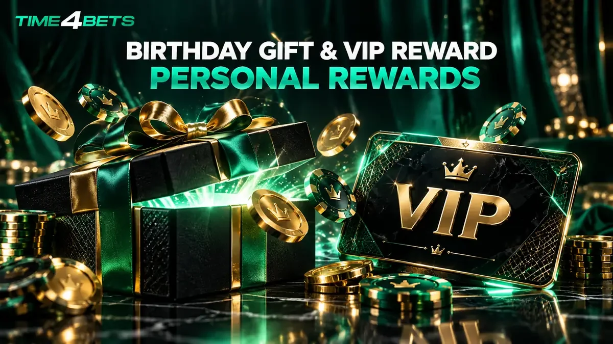 Time4Bets Birthday Gift and Monthly VIP Reward