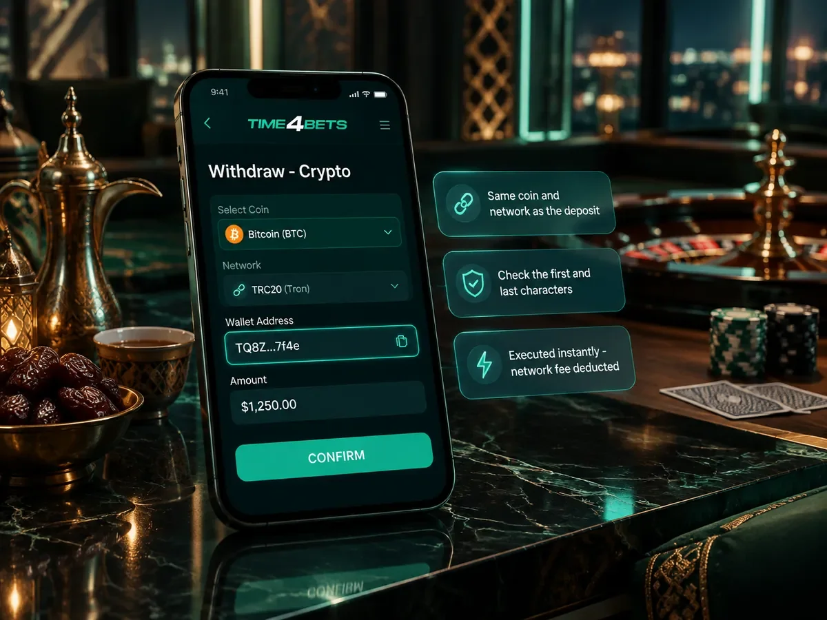 Withdrawing Live Winnings in Crypto